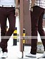 abordables Chinos-Homme pantalon de costume Chino Pantalon Couleur Pleine Toute la longueur Formel Entreprise du quotidien Coton basique Chino Mince Vin Noir Micro-élastique / Printemps / Automne / Fin de semaine