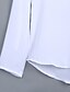 halpa Pluskokoiset hihattomat yläosat-Naisten T-paita Yhtenäinen Pluskoko V kaula-aukko Työ Viikonloppu Katkaistu Pitkähihainen Topit Viini Valkoinen Musta