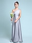 tanie Vestidos para Damas de Honra Junior-A-Line Floor Length One Shoulder Chiffon Satin Junior Bridesmaid Dresses&amp;Gowns With Ruched Kids Wedding Guest Dress 4-16 Year