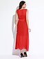 olcso Női ruhák-Tengerpart Sifon Ruha - Háló / Hasított, Egyszínű Maxi V-alakú
