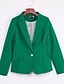 cheap Women&#039;s Blazer&amp;Suits-Women&#039;s Work Simple Casual Blazer-Solid Colored / Spring / Fall