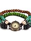 levne Náramkové hodinky-REBIRTH Dámské Náramkové hodinky Křemenný Voděodolné Dřevo Kapela Analogové Na běžné nošení Módní Červená / Hnědá / Zelená - Dřevo Červená Zelená