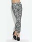 voordelige Leggings-Dames Acryl Viscose Print Legging,Zwart/Wit