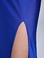 preiswerte Kleider für besondere Anlässe-Eng anliegend Schmuck Boden-Länge Spitze / Jersey Kleid mit Spitze / Vorne geschlitzt durch TS Couture®