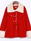 cheap Women&#039;s Coats &amp; Trench Coats-Women&#039;s Daily Basic Regular Coat, Color Block Fur Trim Camel / Red / Navy Blue