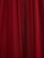 preiswerte Kleider für besondere Anlässe-A-Linie Spaghetti-Träger Boden-Länge Tüll Kleid mit Überkreuzte Rüschen / Gerafft durch TS Couture®