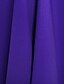 preiswerte Abendkleider-Eng anliegend Elegant Schlüsselloch Abiball Formeller Abend Kleid Schmuck Ärmellos Pinsel Schleppe Stretch Satin mit Plissee 2021