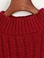 olcso Női pulóverek-Hosszú Kardigán Női Egyszerű Casual/hétköznapi,Egyszínű Piros Fekete Sárga Lila Kerek Hosszú ujj Gyapjú Őszi Téli Közepes vastagságú