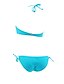 levne Bikini a plavky-Dámské Jednobarevné Lodičkový Trávová zelená Žlutá Fuchsiová Tankini Plavky - Jednobarevné