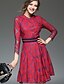 cheap Women&#039;s Dresses-Women&#039;s Holiday / Going out Vintage / Street chic / Sophisticated Cotton A Line Dress - Patchwork