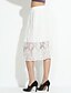 cheap Women&#039;s Skirts-Women&#039;s Going out Midi Skirts,Simple Cute A Line Lace Solid All Seasons