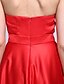 cheap Special Occasion Dresses-A-Line Color Block Prom Formal Evening Dress Sweetheart Neckline Sleeveless Asymmetrical Stretch Satin with Sash / Ribbon 2020