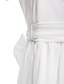 cheap Junior Bridesmaid Dresses-Sheath / Column Jewel Neck Floor Length Chiffon Junior Bridesmaid Dress with Sash / Ribbon / Bow(s) / Draping / Natural