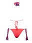 cheap Women&#039;s Swimwear &amp; Bikinis-Women&#039;s Crochet Boho Bikini Swimsuit Print Halter Neck Swimwear Bathing Suits White Purple Khaki Green