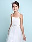 cheap Flower Girl Dresses-A-Line Ankle Length Flower Girl Dress - Tulle Sleeveless Spaghetti Strap with Lace by LAN TING BRIDE®
