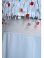 billige Junior brudepikekjoler-A-linje Gulvlengde Junior brudepike kjole Chiffon Ermeløs Besmykket med Perlearbeid 2022 / Naturlig