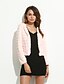 olcso Női kabátok és ballonkabátok-Női Kabát Hétvége Kabát Szüret Zakók Egyszínű Rózsaszín Fehér Fekete