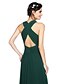 cheap The Wedding Store-A-Line Bridesmaid Dress Halter / Y Neck Sleeveless Open Back Floor Length Chiffon with Sash / Ribbon / Criss Cross / Ruched 2022