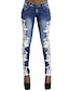 cheap Women&#039;s Pants-Women&#039;s Low Rise Micro-elastic Skinny Jeans Pants,Sexy Street chic Color Block Polyester Spring Fall