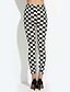 voordelige Leggings-Dames Dagelijks Standaard Legging - Blokken, Print Medium Taille