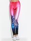 זול מכנסיים וחצאיות-בגדי ריקוד נשים פעיל ג&#039;ינסים מכנסיים - צבעים מרובים / הדפסה תגובתית דפוס תכלת מידה אחת
