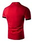 tanie klasyczna koszulka polo-Męskie Koszulka polo Koszula golfowa Koszula tenisowa Solidne kolory Kołnierz Kołnierzyk koszuli Czarny Jasnoszary Czerwony Granatowy Krótki rękaw Sport Wyjściowe Podstawowy Szczupła Najfatalniejszy