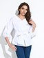 cheap Plus Size Tops-Women&#039;s Shirt Solid Colored V Neck Wine Light Blue White Daily Going out Clothing Apparel Cotton / Long Sleeve