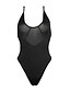 cheap One-piece swimsuits-Women&#039;s Swimwear One Piece Swimsuit Criss Cross Solid Colored Black White Red Strap Bathing Suits