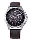 cheap Sport Watches-MEGIR Men&#039;s Sport Watch Wrist Watch Japanese Quartz Charm Casual Watch Analog White Black / Genuine Leather / Two Years