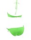 levne Bikini a plavky-Dámské Jednobarevné Lodičkový Trávová zelená Žlutá Fuchsiová Tankini Plavky - Jednobarevné