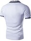 billige klassisk polo-POLO T-skjorte Polo Ensfarget Skjortekrage Hvit Svart Kortermet Daglig Sport Topper Grunnleggende