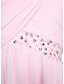 cheap Bridesmaid Dresses-Sheath / Column One Shoulder Floor Length Chiffon Bridesmaid Dress with Beading / Side Draping by LAN TING BRIDE®