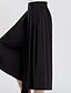 cheap Women&#039;s Bottoms-Women&#039;s Plus Size Wide Leg / Chinos Pants - Solid Colored Pleated Black / Going out