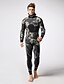 cheap Wetsuits &amp; Diving Suits-MYLEDI Men&#039;s Full Wetsuit 3mm SCR Neoprene Diving Suit Thermal Warm UPF50+ Quick Dry High Elasticity Long Sleeve 2 Piece Hooded - Swimming Diving Surfing Scuba Camo / Camouflage Autumn / Fall Spring