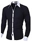cheap Men&#039;s Shirts-Men&#039;s Solid Colored Shirt Business Casual Daily Work Classic Collar White / Black / Blue / Blushing Pink / Gray / Long Sleeve