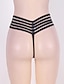 abordables Panties-Mujer Sexy Tanga Un Color Media cintura Negro M XL XXL