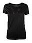 Χαμηλού Κόστους Γυναικεία Μπλουζάκια (Tops)-Γυναικείο T-shirt Καθημερινά Σέξι Απλό Μονόχρωμο,Κοντομάνικο Στρογγυλή Ψηλή Λαιμόκοψη Καλοκαίρι Λεπτό Ρεϊγιόν Πολυεστέρας Άσπρο Μαύρο