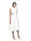 Χαμηλού Κόστους Φορέματα ειδικών περιστάσεων-Γραμμή Α / Εφαρμοστό &amp; Εμβαζέ Ζιβάγκο Κάτω από το γόνατο Δαντέλα / Σατέν Φόρεμα με Δαντέλα με TS Couture®