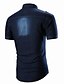 cheap Men&#039;s Shirts-Men&#039;s Daily Casual Cotton Shirt - Solid Colored Blue / Short Sleeve / Spring / Summer