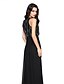 cheap Special Occasion Dresses-Sheath / Column Jewel Neck Floor Length Chiffon Sparkle &amp; Shine Formal Evening Dress with Beading / Ruched by TS Couture®