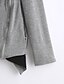 preiswerte Blazer für Damen-Damen Solide Einfach Lässig/Alltäglich Jacke,Kapuze Frühling Herbst Langarm Standard Baumwolle Acryl Polyester Elasthan