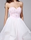 cheap Wedding Dresses-Ball Gown Sweetheart Neckline Sweep / Brush Train Organza Made-To-Measure Wedding Dresses with Beading / Lace / Sash / Ribbon by LAN TING BRIDE® / Open Back