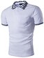 billige klassisk polo-POLO T-skjorte Polo Ensfarget Skjortekrage Hvit Svart Kortermet Daglig Sport Topper Grunnleggende