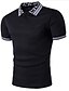 cheap Classic Polo-Golf Shirt Tennis Shirt  Solid Colored Short Sleeve Daily Tops Basic Shirt Collar White Black / Sports
