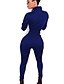 billige Jumpsuits og buksedresser til kvinner-Dame Vintage Aktiv Fritid/hverdag Sport Kjeledresser,Tynn Mellomhøyt liv Fargeblokk Vår Høst