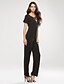 cheap Women&#039;s Jumpsuits &amp; Rompers-Women&#039;s Plus Size Jumpsuit - Solid Colored, Cut Out Deep V