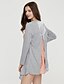 cheap Women&#039;s Blouses &amp; Shirts-Women&#039;s Simple Cotton Blouse - Patchwork Layered Strap Orange XXL / Fall
