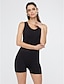 voordelige Dames jumpsuits &amp; rompers-Dames Uitgaan Actief Babypakje - Effen, Racerback U-hals Hoge taille / Zomer / Herfst