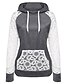 preiswerte Kapuzenpullover &amp; Sweatshirts für Damen-Damen Baumwolle Hose - Solide Spitze Dunkelgray / Frühling