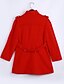 abordables Manteaux &amp; Trenchs Femme-Femme Quotidien Basique Hiver Grandes Tailles Manteau, Couleur Pleine Mao Manches Longues Rouge / Vin / Bleu royal XL / XXL / XXXL / Manche Gigot